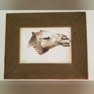 Ahmad Baitem, Original Watercolor, Vintage